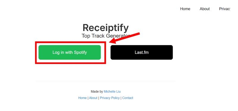 Bei Receiptify einloggen | Spotify Receiptify