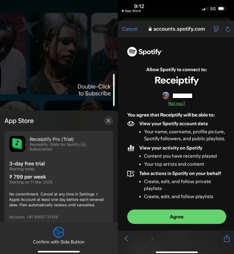Paywall überspringen | Spotify Receiptify auf Deutsch